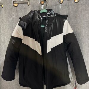 Spyder Women’s Black and White Jacket (3 Layered)
